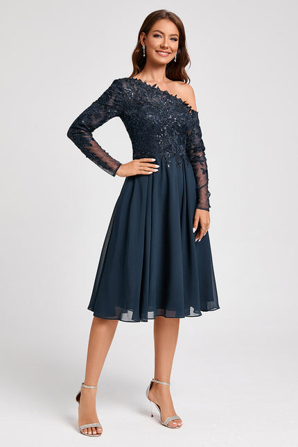 Robe Chic Chic Asymétrique Céleste - gallery 2