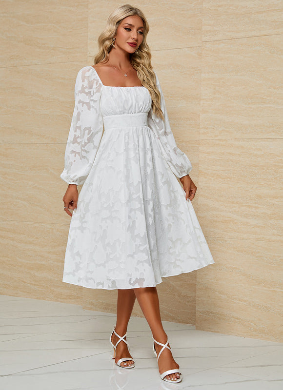 Robe Chic Blanche Aérée - gallery 2