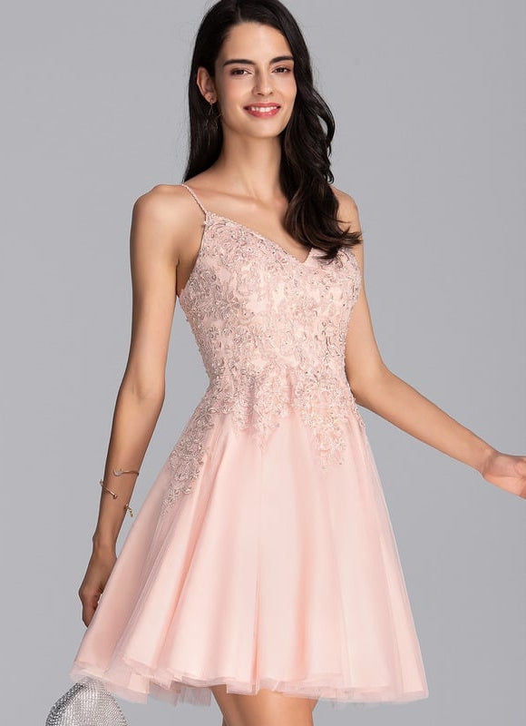 Robe Chic Tulle Perlé Éclat - gallery 4