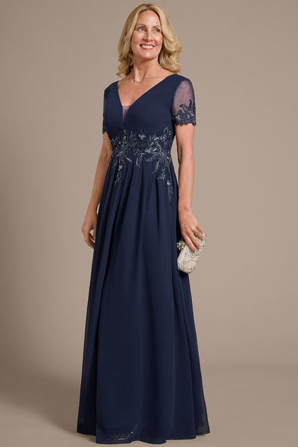 Robe Chic Marine Appliquée - gallery 4