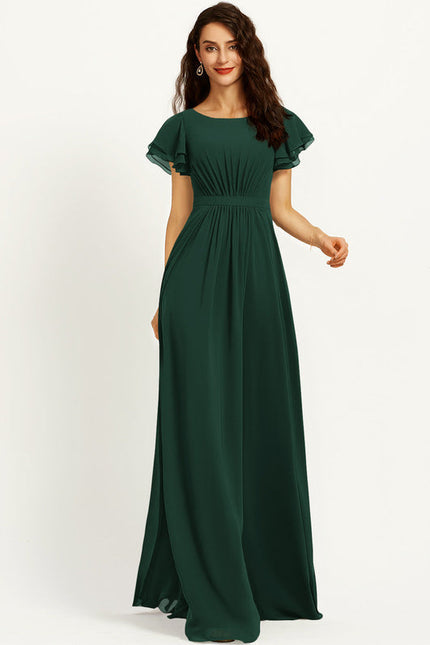 Robe Chic Mousseline Drapée - gallery 5
