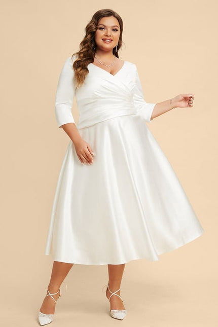 Robe Chic Élégance Satinée Midi - gallery 4