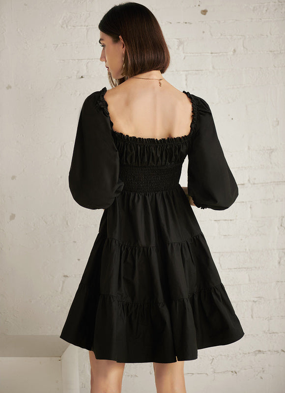 Robe Patineuse Chic Noire - gallery 2