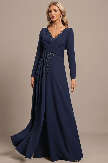 Robe Chic Marine Plissée