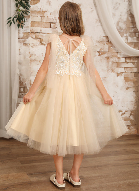 Robe Chic Tulle Beige - gallery 2