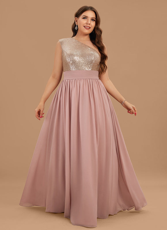 Robe Chic Éclat Rosé Asymétrique - gallery 5