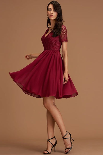 Robe Chic Ailée Pêche - gallery 3
