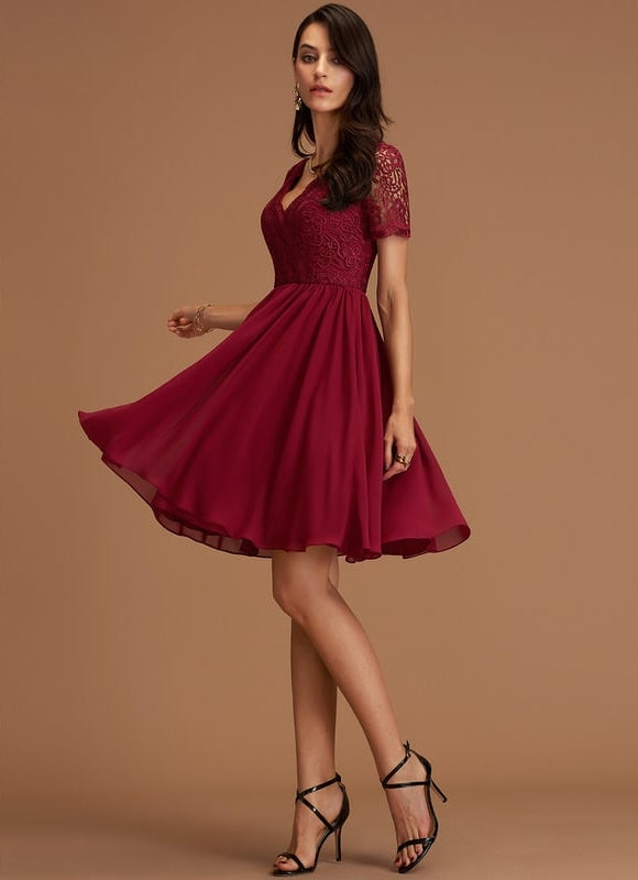 Robe Chic Ailée Pêche - gallery 3