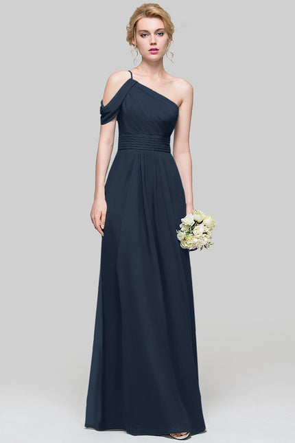 Robe Chic Asymétrique Beige - gallery 2