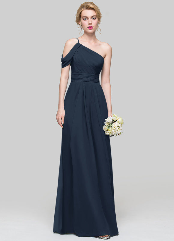 Robe Chic Asymétrique Beige - gallery 2