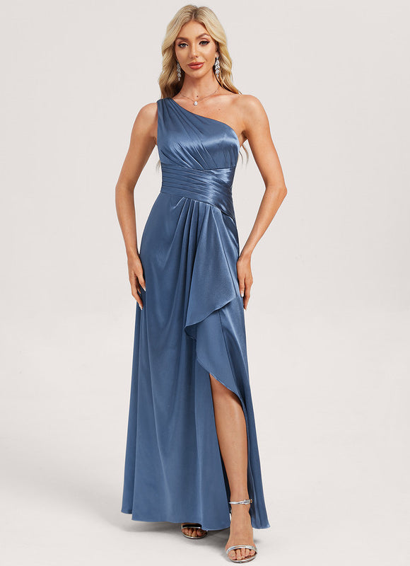 Robe Chic Satinée Éclipse Céleste