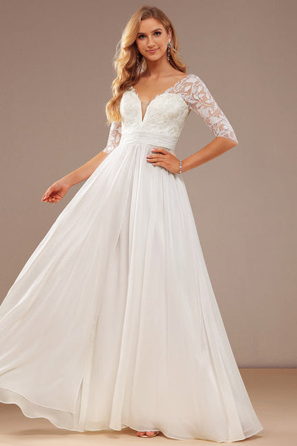 Robe Chic Vaporeuse Écrue - gallery 5