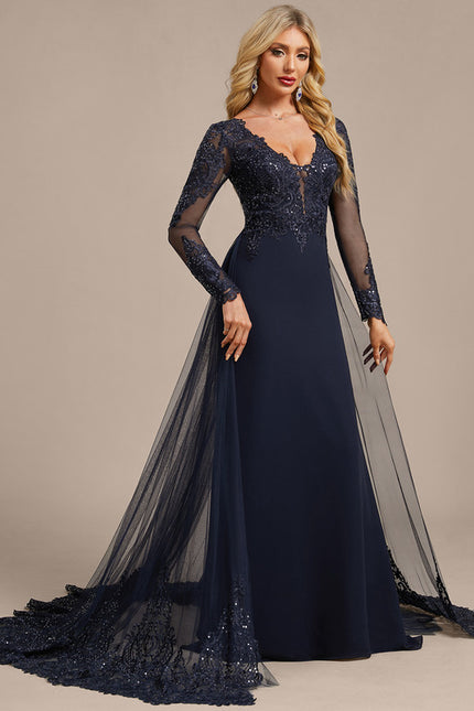 Robe Chic Élégante Marine
