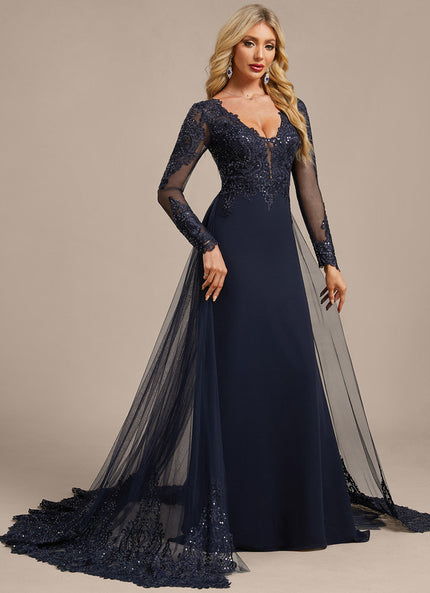 Robe Chic Élégante Marine