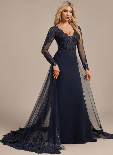 Robe Chic Élégante Marine