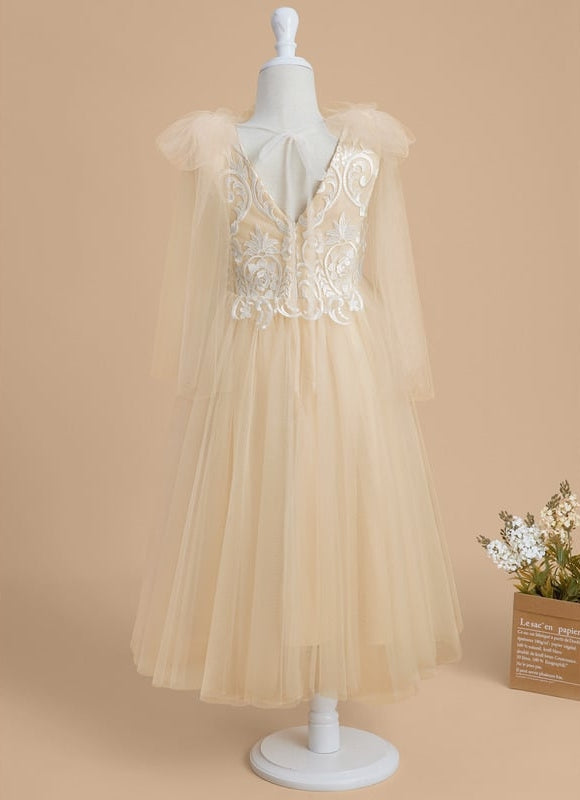 Robe Chic Tulle Beige - gallery 3