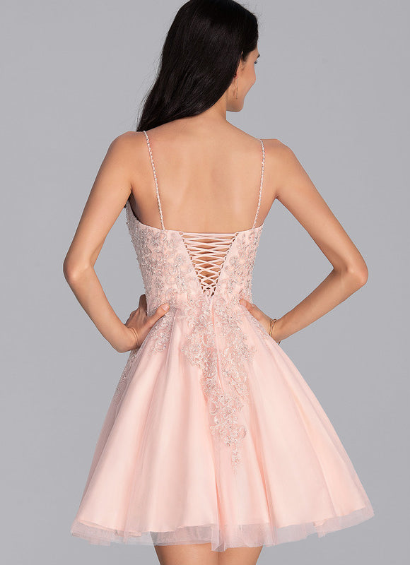Robe Chic Pétale Tulle Rosé - gallery 2