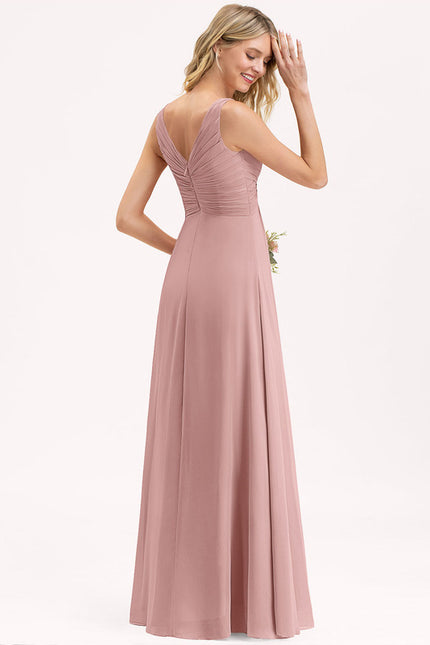 Robe Chic Longue Verte Fluide - gallery 3