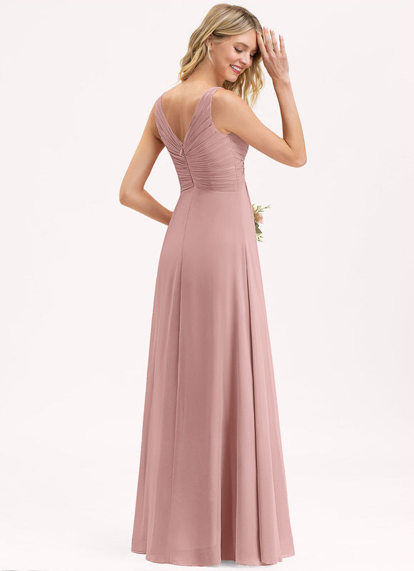 Robe Chic Longue Verte Fluide - gallery 3