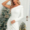 Robe Chic Écrue Plume