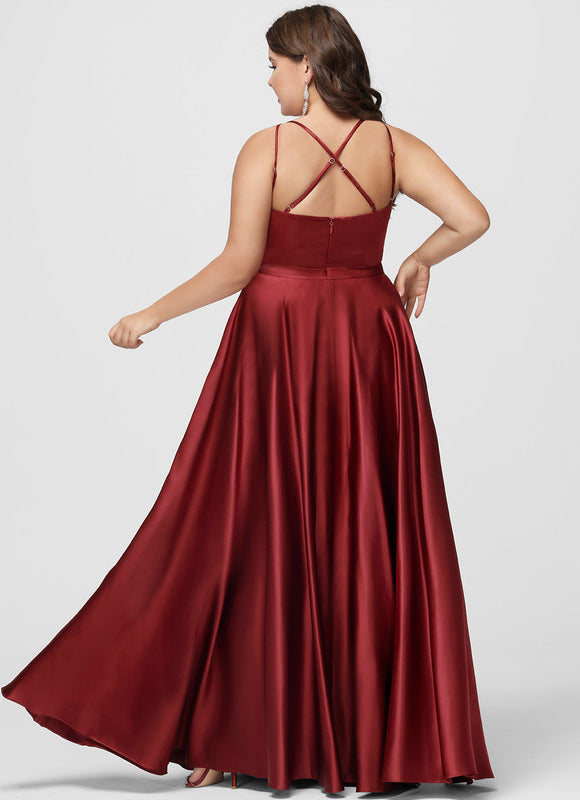 Robe Chic Satiné Rubis Éthéré - gallery 6