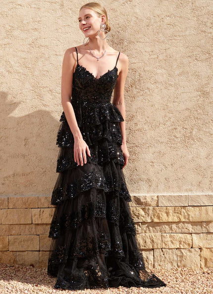 Robe Chic Étoilée Noir