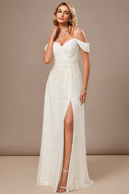 Robe De Soirée Chic Et Glamour Blanche - gallery 2