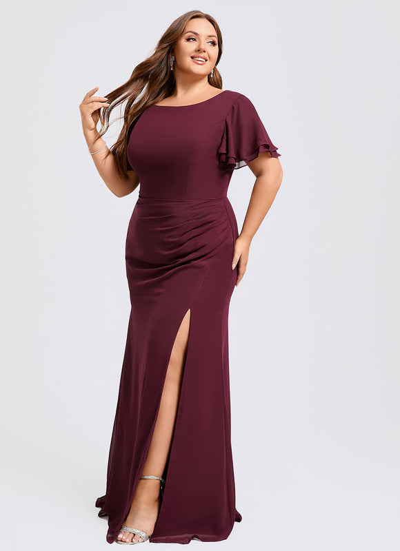 Robe Chic Flottante Bordeaux - gallery 5