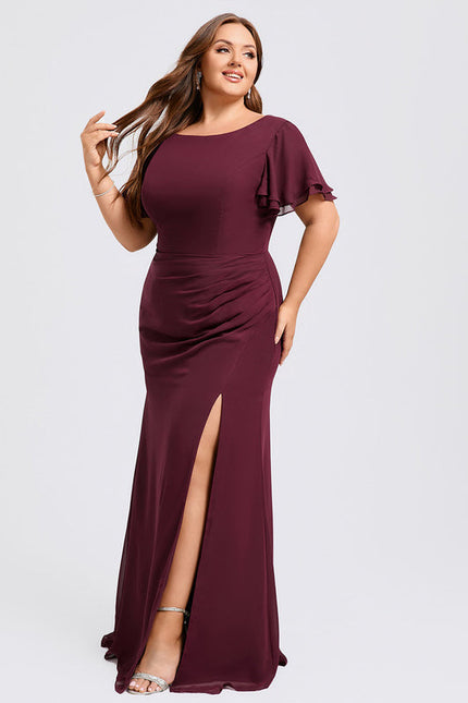 Robe Chic Flottante Bordeaux - gallery 5