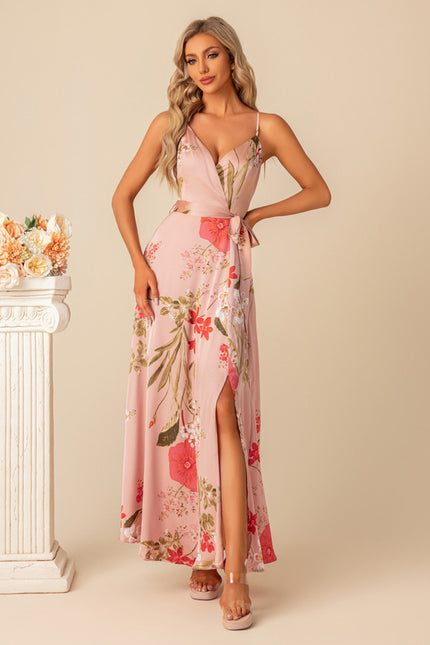 Robe Chic Longue Florale Rose - gallery 1