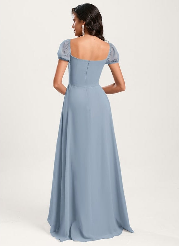 Robe Chic Longue Verte Raffinée - gallery 1