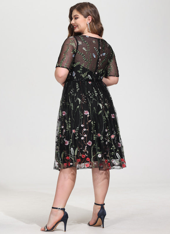 Robe Bohème Chic Dentelle Noire - gallery 6
