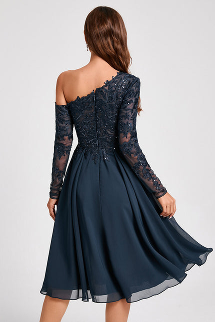 Robe Chic Chic Asymétrique Céleste - gallery 5