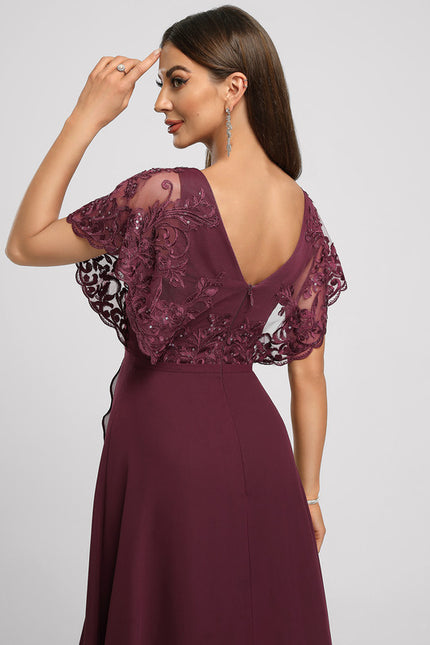 Robe Chic Bordeaux Flottant - gallery 1
