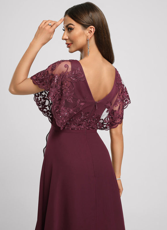 Robe Chic Bordeaux Flottant - gallery 1