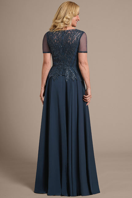 Robe Chic Longue Bleu Cobalt - gallery 6