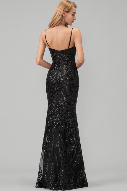Robe Chic De Soirée Scintillante - gallery 1