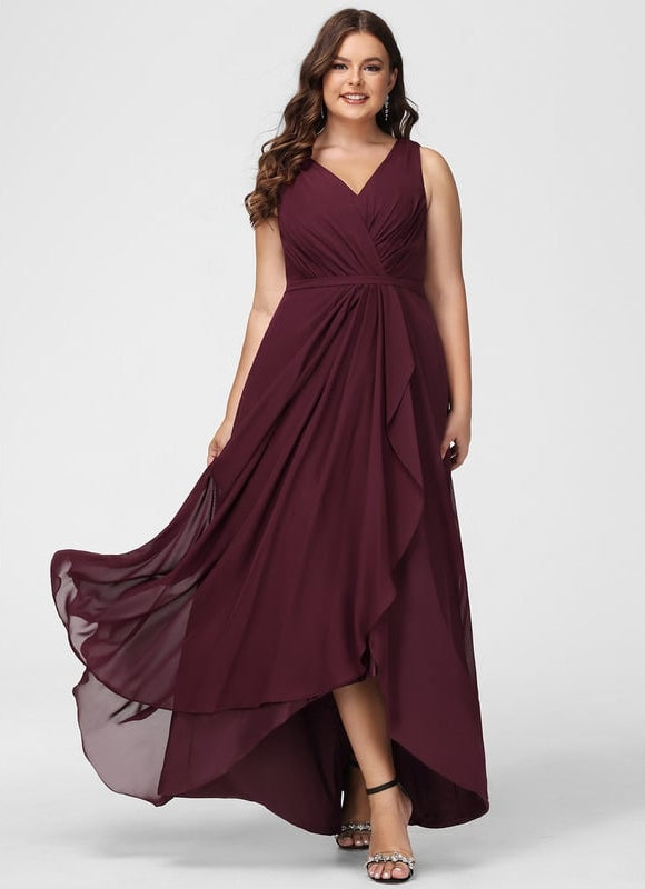 Robe Chic Mousseline Asymétrique - gallery 5