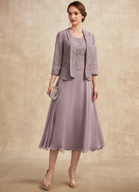 Robe Chic Flottante Mauve - gallery 8
