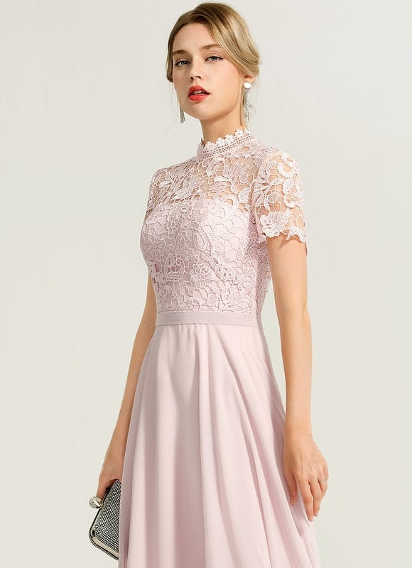 Robe Chic Élégance Rosée Légère - gallery 8
