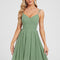 Robe Chic Mousseline Vert Tendre