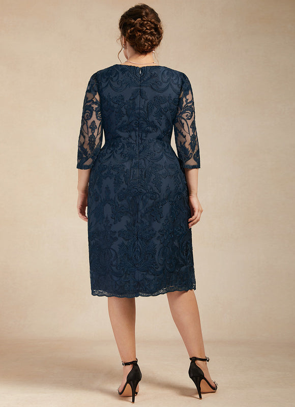 Robe Chic Cocktail Dentelle - gallery 9