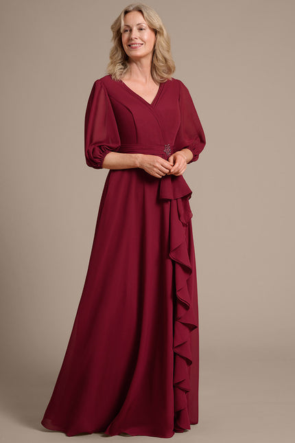 Robe Chic Mère Chic Bordeaux - gallery 5