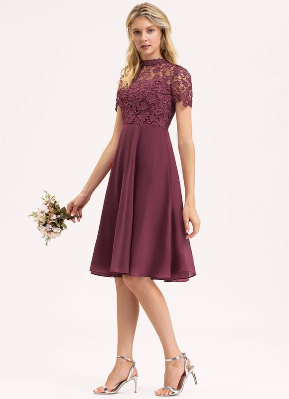 Robe Chic Chiffon Éclatante - gallery 1
