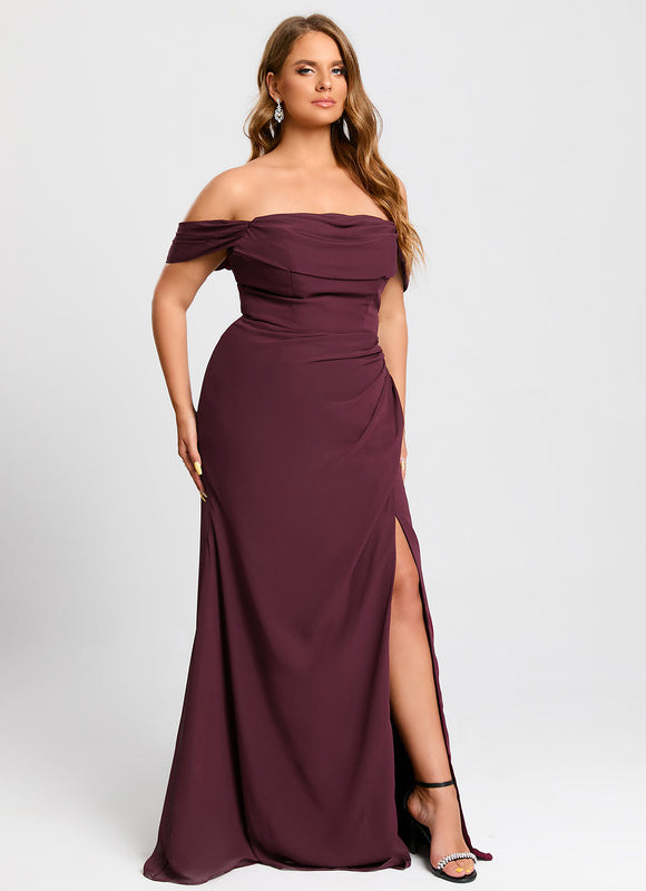Robe Chic Violet Élégant - gallery 8