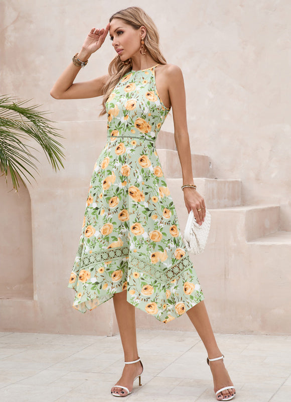 Robe Chic Trapèze Verte - gallery 1