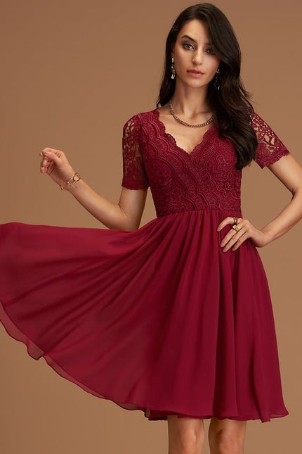 Robe Chic Ailée Pêche
