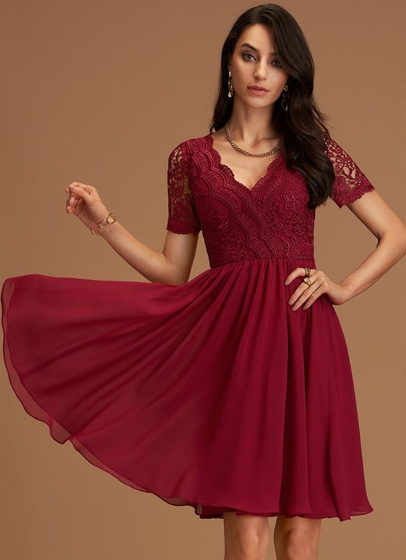 Robe Chic Ailée Pêche