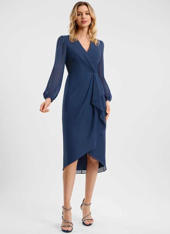 Robe Chic Mousseline Volants - gallery 1