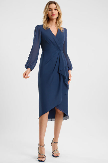Robe Chic Mousseline Volants - gallery 1